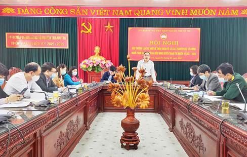 Huyện Thanh Trì tổ chức hiệp thương lần thứ nhất để thỏa thuận về cơ cấu, thành phần, số lượng người ứng cử đại biểu HĐND huyện khóa XX nhiệm kỳ 2021 – 2026  