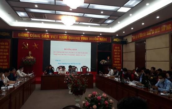 Thanh Oai tổ chức hội nghị hướng dẫn một số nhiệm vụ về công tác bầu cử đại biểu HĐND các cấp huyện  