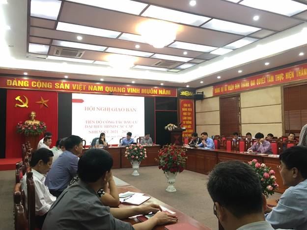 Thanh Oai tổ chức hội nghị giao ban và tập huấn công tác bầu cử đại biểu Hội đồng Nhân dân các cấp nhiệm kỳ 2021 – 2026