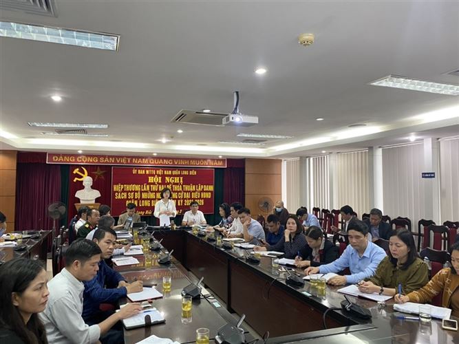 Hội nghị Hiệp thương lần thứ hai bầu cử đại biểu HĐND Quận Long Biên nhiệm kỳ 2021 - 2026                         