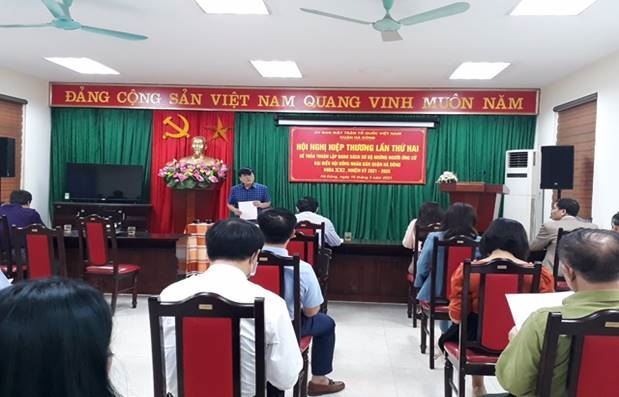 Ủy ban MTTQ Việt Nam quận Hà Đông tổ chức Hội nghị hiệp thương lần thứ hai