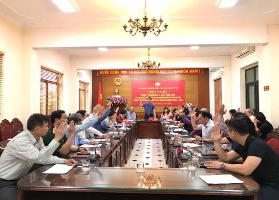 Ủy ban MTTQ Việt Nam quận Tây Hồ tổ chức thành công Hội nghị hiệp thương lần thứ ba - thống nhất lập danh sách 56  người đủ tiêu chuẩn ứng cử đại biểu HĐND quận khóa VI, nhiệm kỳ 2021 – 2026 bàn giao cho Ủy ban bầu cử quận