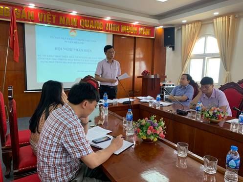 Ủy ban MTTQ Việt Nam huyện Mê Linh phản biện vào dự thảo Đề án “Khai thác hiệu quả tiềm năng đất đai trong lĩnh vực giải phóng mặt bằng và đấu giá quyền sử dụng đất trên địa bàn huyện Mê Linh giai đoạn 2021 – 2025”.