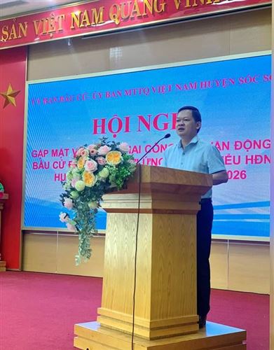 Huyện Sóc Sơn triển khai kế hoạch tổ chức hội nghị tiếp xúc cử tri vận động bầu cử