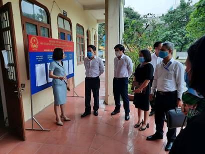 Đoàn kiểm tra, giám sát số 03 của Ủy ban MTTQ Việt Nam thành phố Hà Nội về công tác bầu cử làm việc tại quận Bắc Từ Liêm