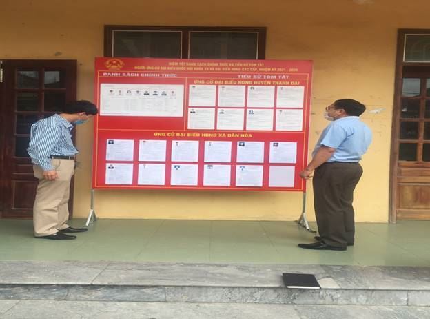 Mặt trận tổ quốc huyện Thanh Oai kiểm tra, giám sát công tác chuẩn bị bầu cử đại biểu Quốc hội và HĐND các cấp nhiệm kỳ 2021 – 2026             