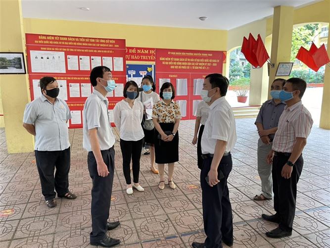 Ủy ban MTTQ Việt Nam thành phố Hà Nội kiểm tra, giám sát việc thực hiện công tác bầu cử trên địa bàn quận Ba Đình