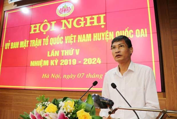 Uỷ ban MTTQ Việt Nam huyện Quốc Oai sơ kết công tác Mặt trận 6 tháng đầu năm và tổng kết công tác tham gia bầu cử