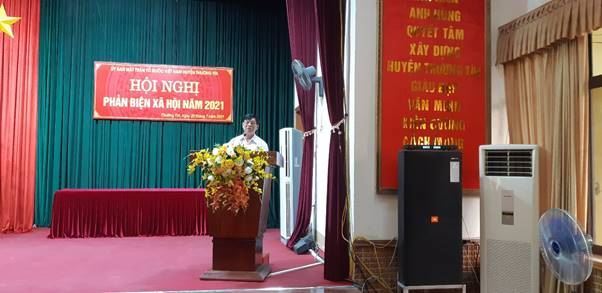 Ủy ban MTTQ Việt Nam huyện Thường Tín tổ chức Hội nghị phản biện xã hội vào các dự thảo văn bản trình kỳ họp thứ hai HĐND huyện, khóa XX.  