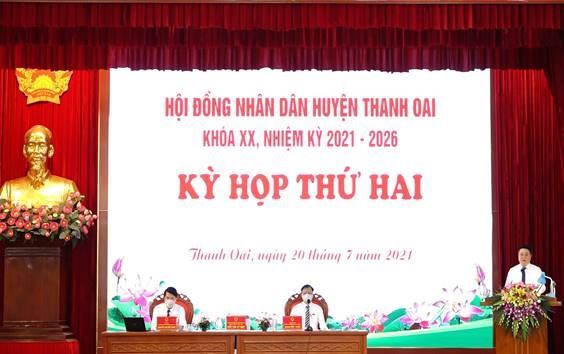 Thanh Oai tham gia xây dựng chính quyền tại kỳ họp Hội đồng Nhân dân huyện 6 tháng đầu năm 2021