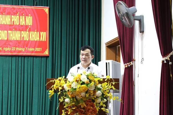 huyện Thường Tín tiếp xúc cử tri với đại biểu HĐND thành phố Hà Nội trước kỳ họp thứ hai, khóa XVI theo hình thức trực tuyến