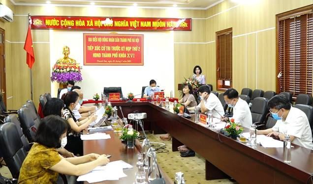 Đại biểu HĐND Thành phố Hà Nội tiếp xúc cử tri trước kỳ họp thứ 2 HĐND Thành phố tại huyện Thanh Oai  