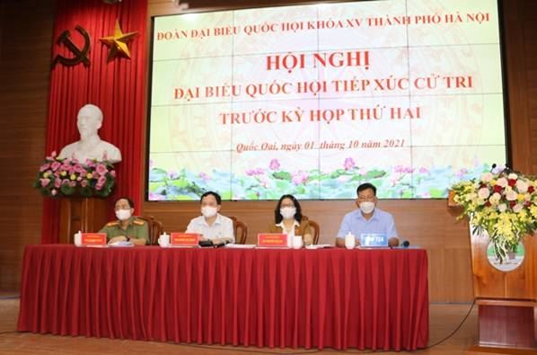Đại biểu Quốc hội TP Hà Nội  tiếp xúc cử tri  trực tiếp tại  huyện Quốc Oai