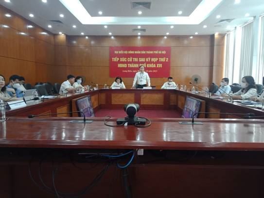 Đại biểu HĐND thành phố Hà Nội tiếp xúc cử tri sau kỳ họp thứ II - HĐND Thành phố khoá XVI tại quận Long Biên