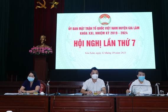 Ủy ban MTTQ Việt Nam huyện Gia Lâm tổ chức Hội nghị lần thứ 7, nhiệm kỳ 2019-2024