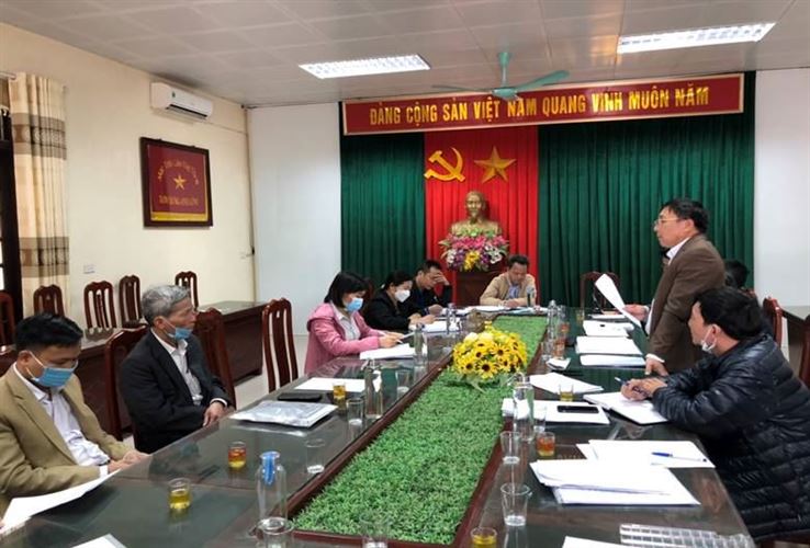 Huyện Thanh Oai giám sát việc thực hiện một số chính sách hỗ trợ người lao động gặp khó khăn do ảnh hưởng dịch Covdi 19.