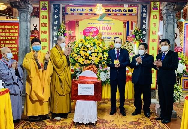 Đại hội Phật giáo Việt Nam huyện Thanh Trì lần thứ IX, nhiệm kì 2021-2026 thành công tốt đẹp