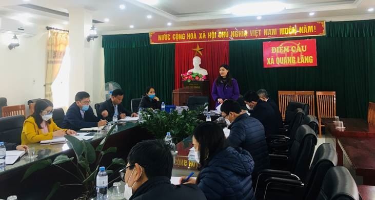 Ủy ban MTTQ Việt Nam huyện Phú Xuyên giám sát tại UBND xã Quang Lãng 