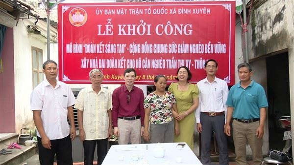 Ủy ban MTTQ Việt Nam xã Đình Xuyên huyện Gia Lâm khởi công mô hình “Đoàn kết sáng tạo” – Cộng đồng chung sức giảm nghèo bền vững