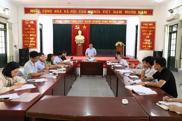 Ủy ban MTTQ Việt Nam huyện Thường Tín giám sát cán bộ, đảng viên và công tác cán bộ tại Đảng ủy xã Lê Lợi và Thư Phú