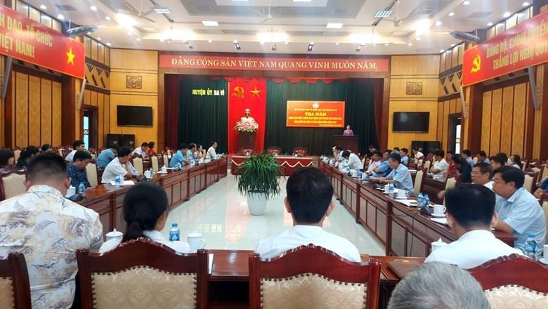 Ủy ban MTTQ Việt Nam huyện Ba Vì tọa đàm nâng cao chất lượng hoạt động của Ban Thanh tra nhân dân, Ban Giám sát đầu tư của cộng đồng năm 2022 