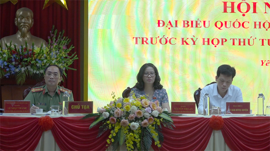 Đoàn đại biểu Quốc hội thành phố Hà Nội tiếp xúc cử tri huyện Thạch Thất