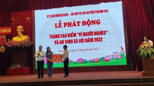Thanh Oai tổ chức Lễ phát động Tháng cao điểm “Vì người nghèo” và an sinh xã hội năm 2022