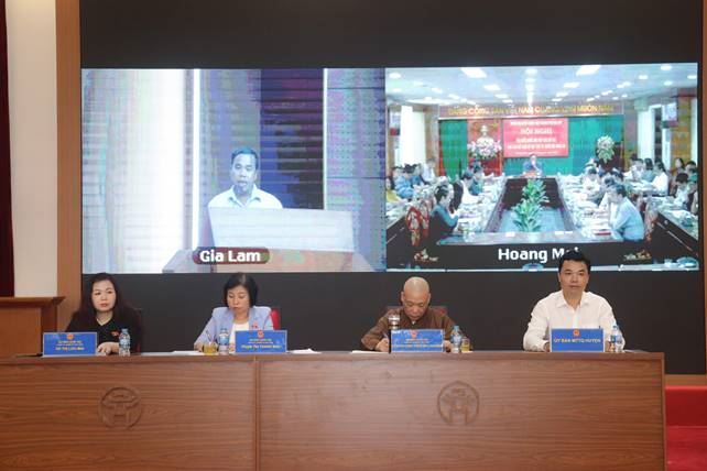 Đoàn Đại biểu Quốc hội Thành phố Hà Nội tiếp xúc cử tri huyện Gia Lâm, quận Hoàng Mai sau Kỳ họp thứ 4- Quốc hội khóa XV