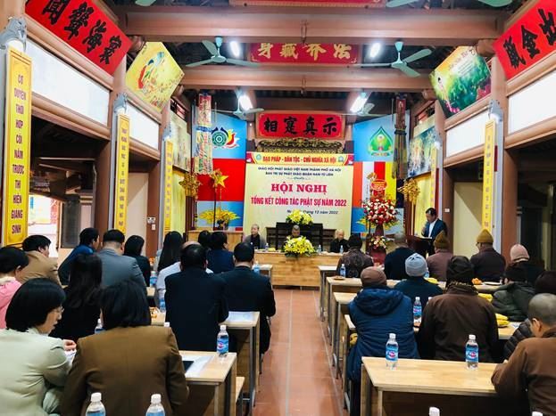Ban trị sự giáo hội Phật giáo Việt Nam quận Nam Từ Liêm  tổ chức hội nghị tổng kết công tác Phật sự năm 2022