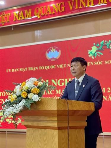 Huyện Sóc Sơn tổ chức Hội nghị tổng kết công tác MTTQ năm 2022 và triển khai phương hướng nhiệm vụ năm 2023