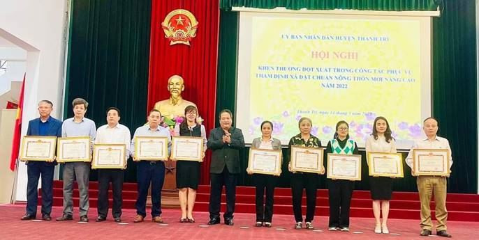   Huyện Thanh Trì đánh giá kết quả thẩm định xã đạt chuẩn nông thôn mới nâng cao năm 2022