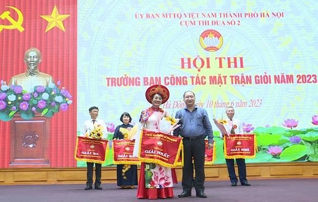 Cụm thi đua số 2 - Ủy ban MTTQ Việt Nam thành phố Hà Nội tổ chức Hội thi “Trưởng ban công tác Mặt trận giỏi” năm 2023