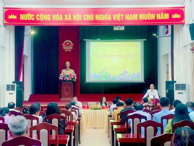 Huyện Thanh Trì tiếp xúc cử tri với đại biểu HĐND Thành phố trước kỳ họp thường lệ giữa năm 2023