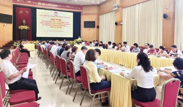 Ủy ban MTTQ Việt Nam quận Hoàn Kiếm tổ chức hội nghị đóng góp ý kiến và phản biện xã hội đối với một số văn bản của UBND quận trình tại kỳ họp thứ Chín HĐND quận khóa XX, nhiệm kỳ 2021 – 2026.