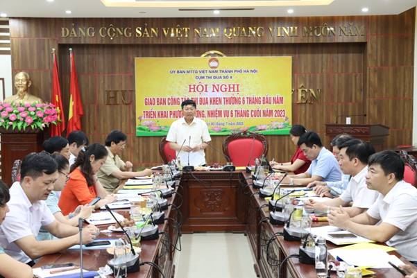 Giao ban Cụm thi đua số 4 Ủy ban MTTQ Việt Nam Thành phố Hà Nội tại huyện Phú Xuyên