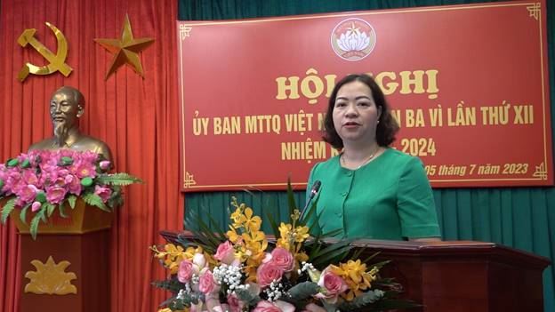 Hội nghị Ủy ban MTTQ Việt Nam huyện Ba Vì lần thứ XII, nhiệm kỳ 2019-2024 