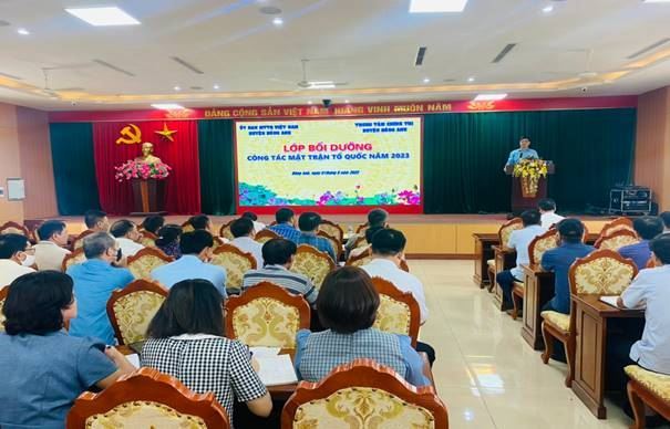 Ủy ban MTTQ Việt Nam huyện Đông Anh mở lớp bồi dưỡng nghiệp vụ công tác Mặt trận tổ quốc năm 2023 (đợt 1)