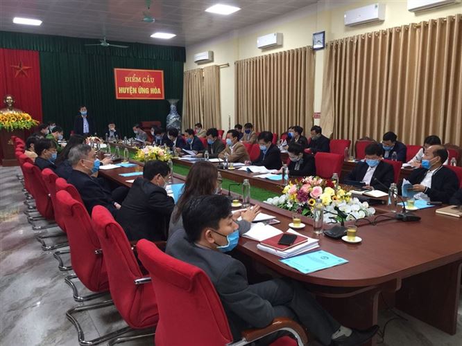Ủy ban MTTQ Việt Nam huyện Ứng Hòa tổ chức Hội nghị hướng dẫn Quy trình hiệp thương, giới thiệu người ứng cử Đại biểu HĐND các cấp nhiệm kỳ 2021-2026