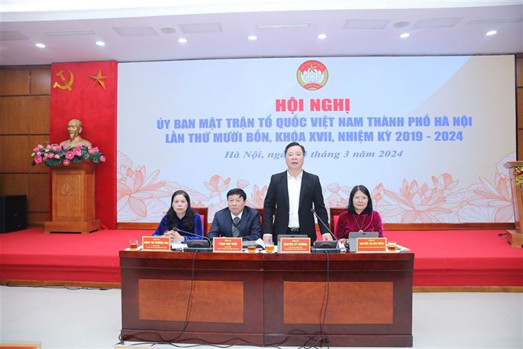 Hội nghị góp ý vào dự kiến nhân sự Ủy viên Ủy ban MTTQ Việt Nam TP Hà Nội khóa XVIII 