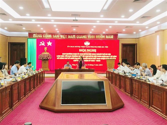 Ban thường trực Uỷ ban MTTQ Việt Nam thành phố Hà Nội làm việc với quận Nam Từ Liêm về công tác chuẩn bị đại hội đại biểu  MTTQ Việt Nam quận nhiệm kỳ 2024-2029