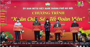 MTTQ TP Hà Nội mang Tết đến với người nghèo Thủ đô