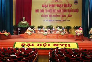 Ngày làm việc thứ nhất Đại hội đại biểu MTTQ Việt Nam TP Hà Nội lần thứ XVII