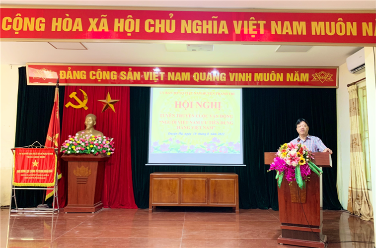 Huyện Thanh Trì tuyên truyền Cuộc vận động “Người Việt Nam ưu tiên dùng hàng Việt Nam”