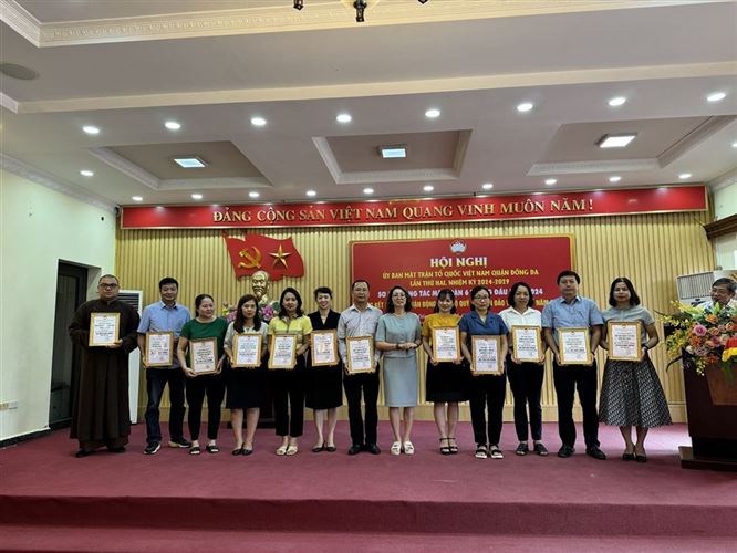 Hội nghị lần thứ 2 Uỷ ban MTTQ Việt Nam quận Đống Đa khoá XVII nhiệm kỳ 2024-2029