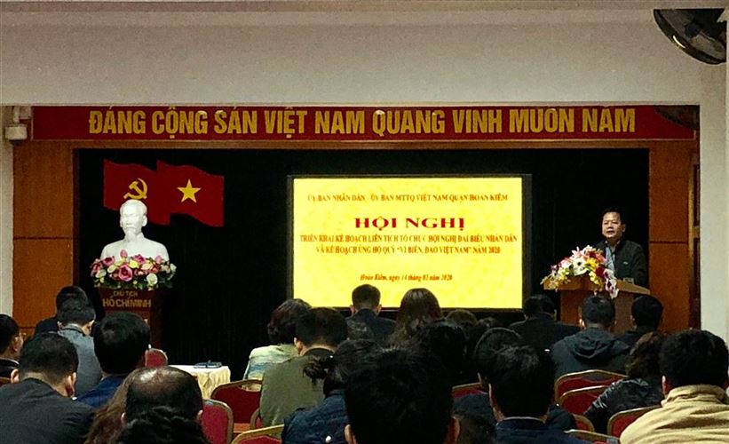 Quận Hoàn Kiếm tổ chức triển khai kế hoạch liên tịch tổ chức hội nghị đại biểu Nhân dân, kế hoạch vận động ủng hộ quỹ “Vì biển, đảo Việt Nam” năm 2020