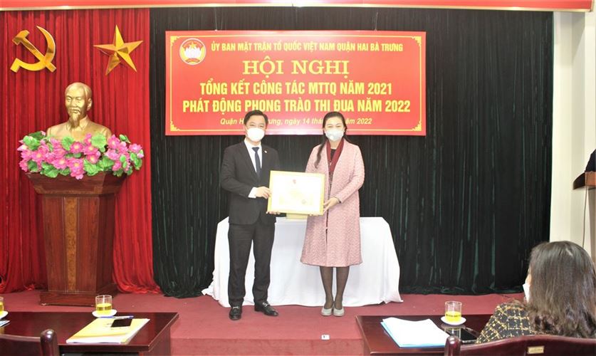 Uỷ ban MTTQ Việt Nam quận Hai Bà Trưng tổng kết công tác Mặt trận năm 2021, triển khai chương trình công tác năm 2022