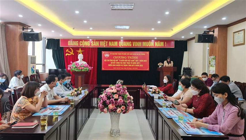 Ủy ban MTTQ Việt Nam quận Hai Bà Trưng - Những kết quả nổi bật trong công tác Mặt trận quý I năm 2022