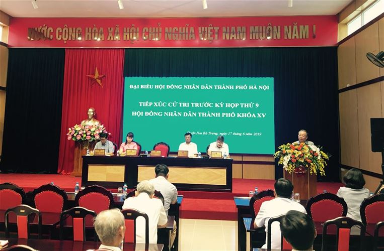 Quận Hai Bà Trưng tổ chức tiếp xúc cử tri với Đại biểu HĐND TP Hà Nội khoá XV trước kỳ họp thứ 9