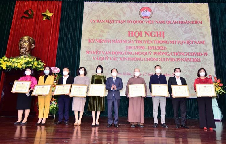 Quận Hoàn Kiếm tổ chức kỷ niệm 91 năm ngày truyền thống MTTQ Việt Nam 
