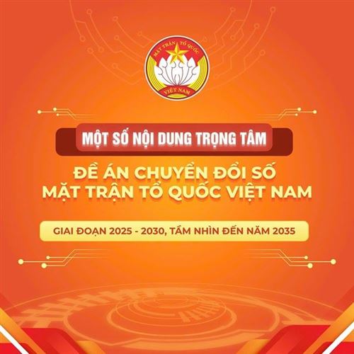 NHỮNG NỘI DUNG TRỌNG TÂM TRONG CHUYỂN ĐỔI SỐ CỦA MẶT TRẬN TỔ QUỐC VIỆT NAM GIAI ĐOẠN 2025 - 2030, TẦM NHÌN ĐẾN NĂM 2035